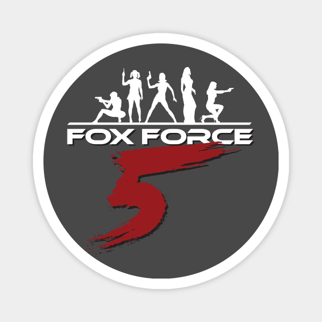 Fox Force Five Magnet by MindsparkCreative